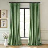 MIULEE Velvet Pinch Pleated Blackout Curtains 40Wx84L