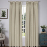 "Bold" Custom Heavyweight Linen Drape Pleated - Muted Apricot - Miulee