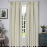 "Serene" Custom Heavyweight Linen Drape Pleated - Beige - Miulee