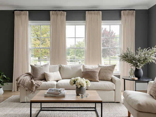 Curtain-Hanging in A Room