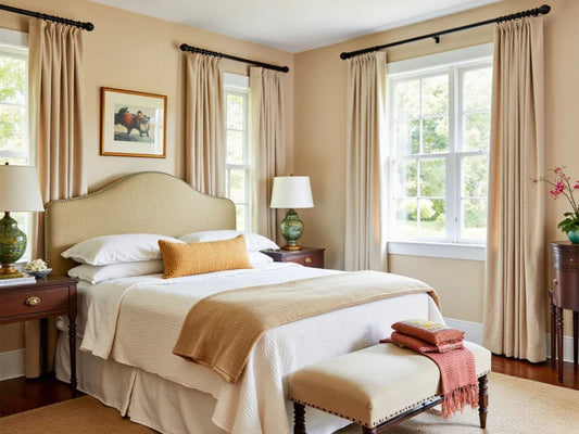 Tips on Using Textiles and Curtains to Create a Restful Bedroom. - Miulee