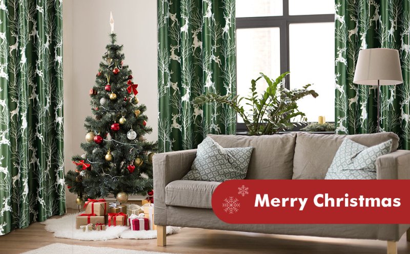 Christmas Curtains - Miulee