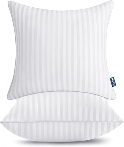 MIULEE 18x18 Pillow Inserts Firm and Fluffy Decorative Square Throw Pillows 