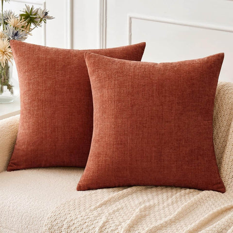 MIULEE Throw Pillow Covers Soft Chenille Couch Pillow Covers (Pack of 4)