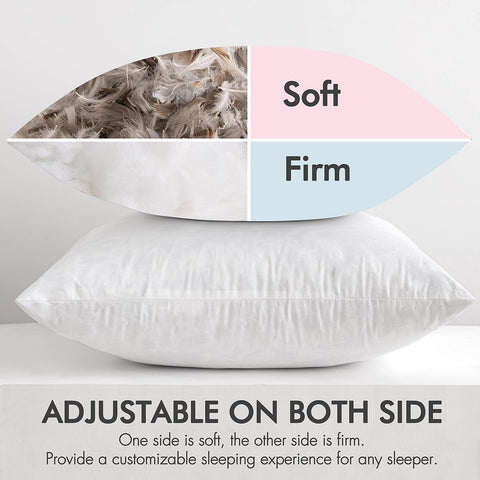 Feather Mix Polycotton With Cotton Fabric Throw Pillows 