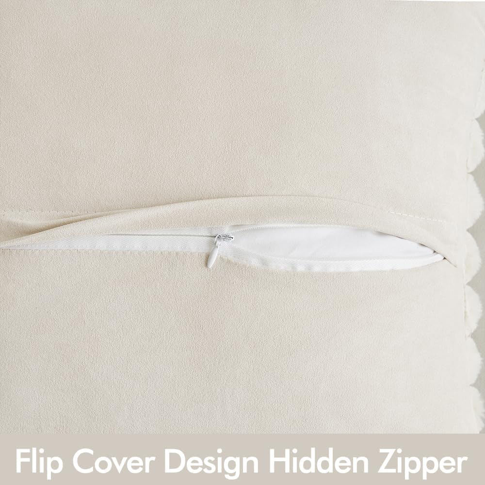 MIULEE Fur Pillow Covers _ Details