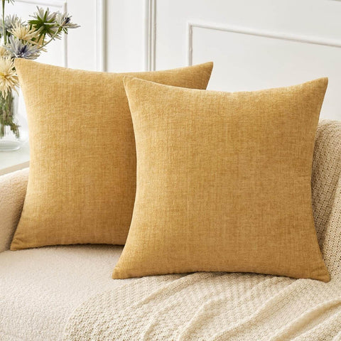 MIULEE Throw Pillow Covers Soft Chenille Couch Pillow Covers (Pack of 4)
