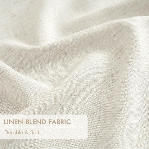 Pinch Pleated 100% Blackout Linen Curtains