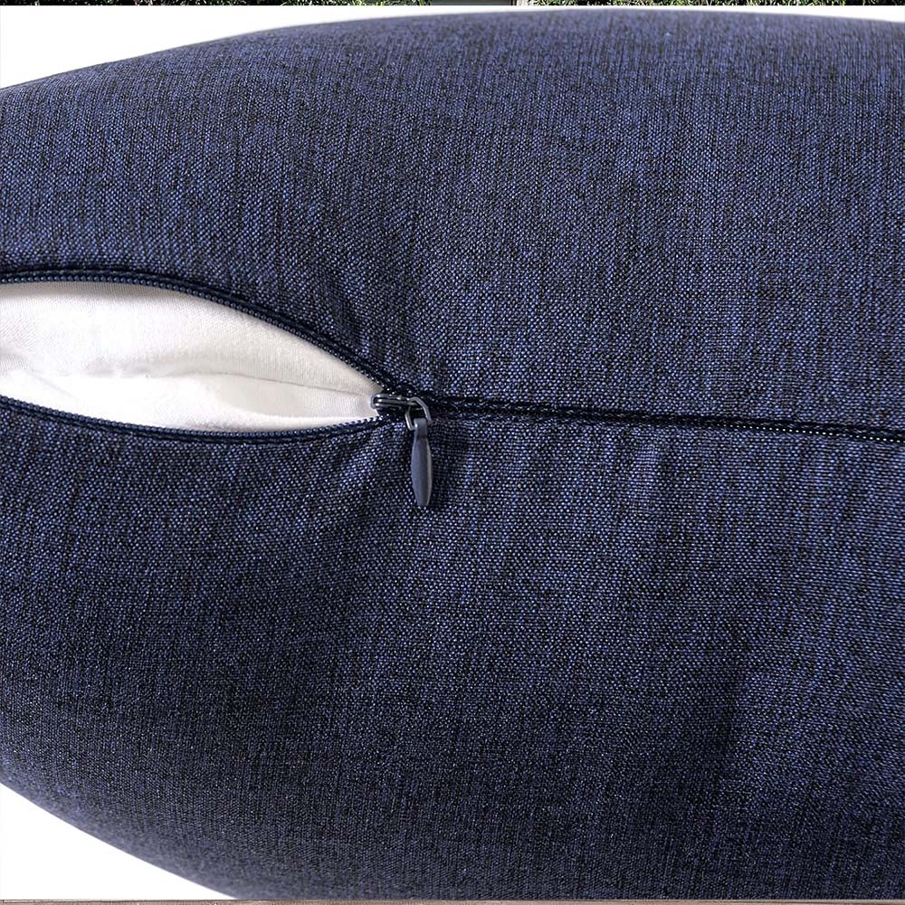 MIULEE Waterproof Water Resistant Ourdoor Throw Pillow Covers - Navy