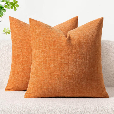 MIULEE Throw Pillow Covers Soft Chenille Couch Pillow Covers (Pack of 4)