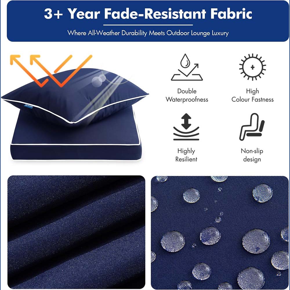 Waterproof And Fade Resistant Deep Seat Cushions