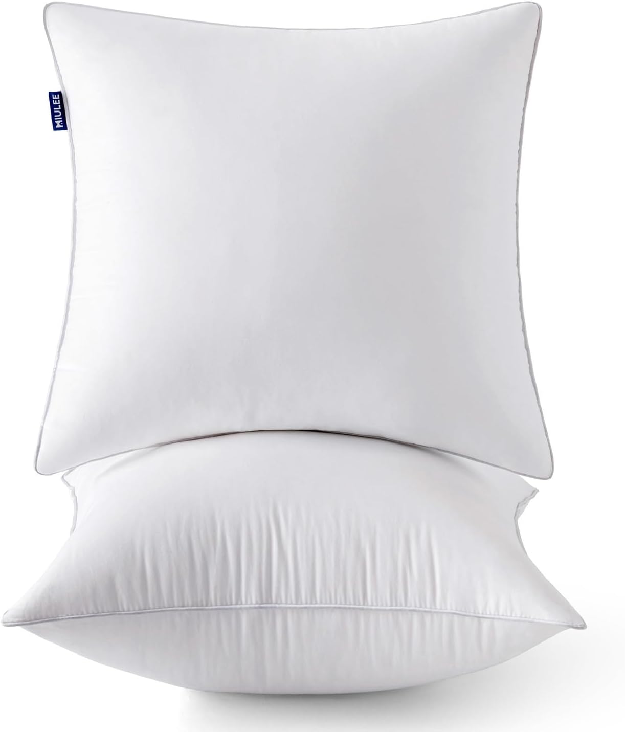 Square Throw Pillows with 100% Cotton Covers