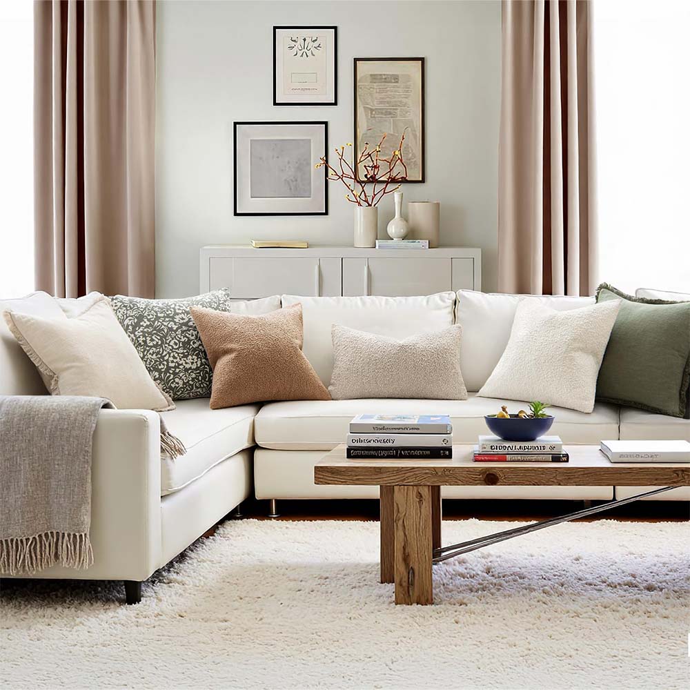 Decorative Textured Boucle Neutral Pillow Covers