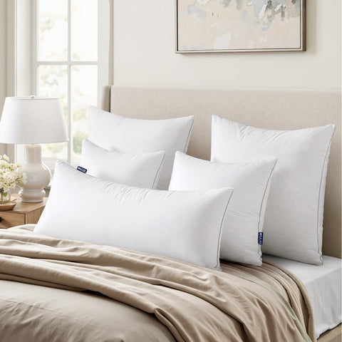 Throw Pillows with 100% Cotton Covers