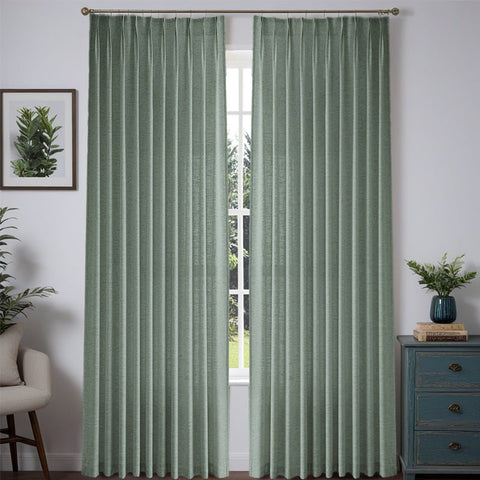 "Aurora" Custom Heavyweight Linen Drape - Pleated - Miulee