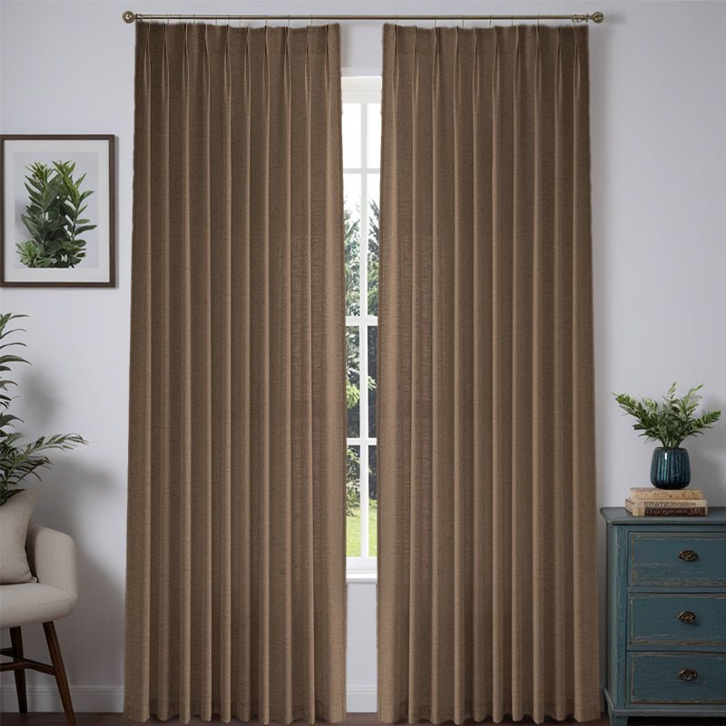 "Aurora" Custom Heavyweight Linen Drape - Pleated - Miulee