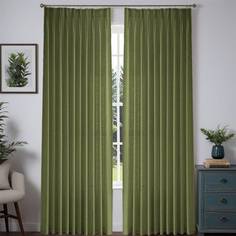 "Aurora" Custom Heavyweight Linen Drape - Pleated - Miulee