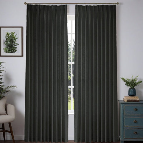 "Aurora" Custom Heavyweight Linen Drape - Pleated - Miulee