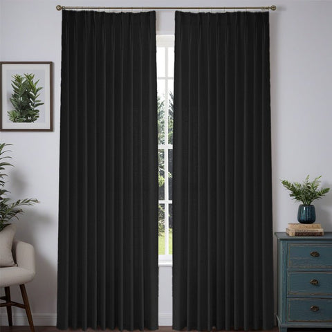 "Aurora" Custom Heavyweight Linen Drape - Pleated - Miulee