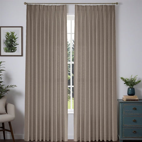 "Aurora" Custom Heavyweight Linen Drape - Pleated - Miulee