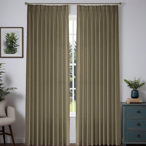 "Aurora" Custom Heavyweight Linen Drape - Pleated - Miulee