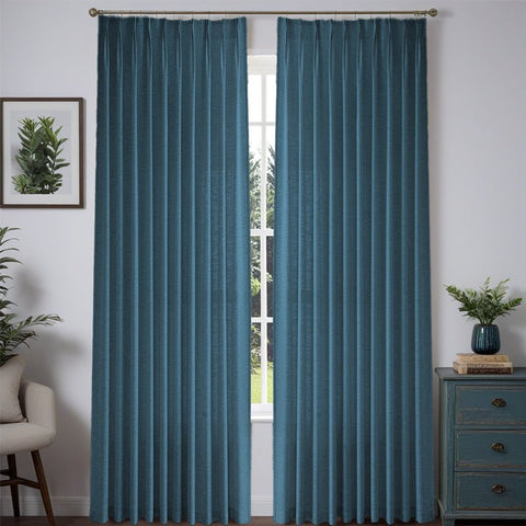 "Aurora" Custom Heavyweight Linen Drape - Pleated - Miulee