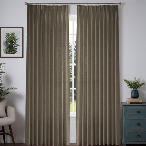 "Aurora" Custom Heavyweight Linen Drape - Pleated - Miulee