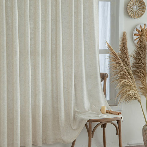 "Aurora" Custom Heavyweight Linen Drape - Pleated - Miulee