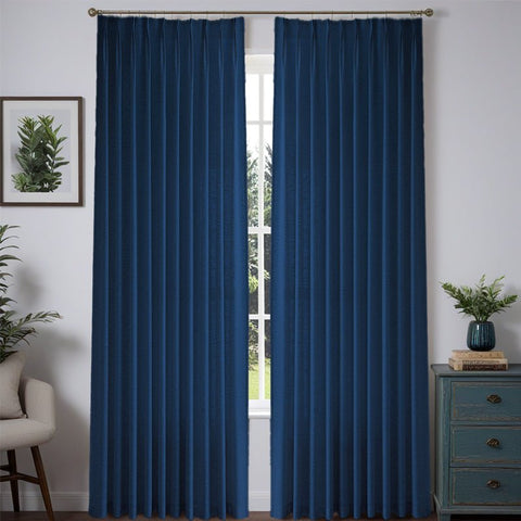 "Aurora" Custom Heavyweight Linen Drape - Pleated - Miulee