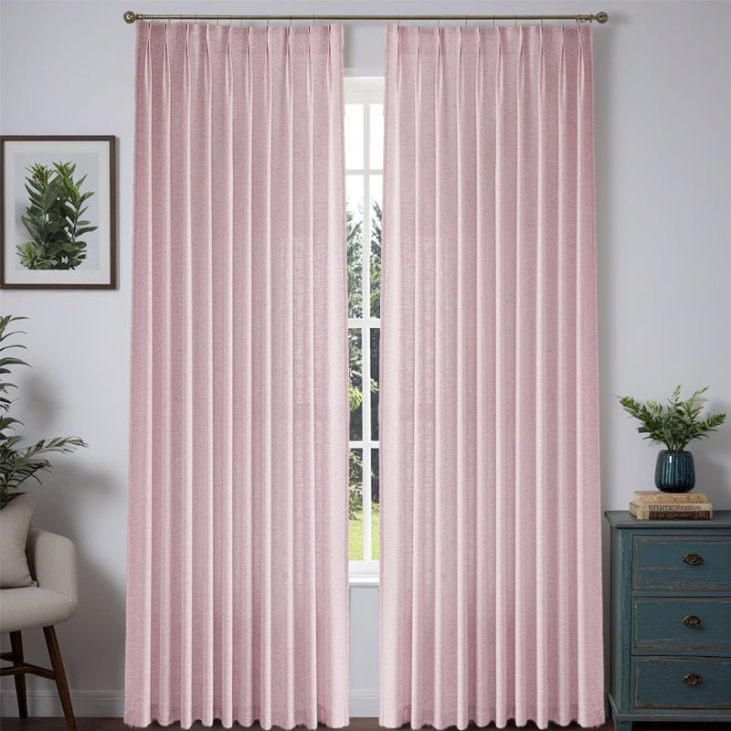 "Aurora" Custom Heavyweight Linen Drape - Pleated - Miulee