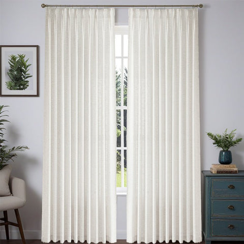 "Aurora" Custom Heavyweight Linen Drape - Pleated - Miulee