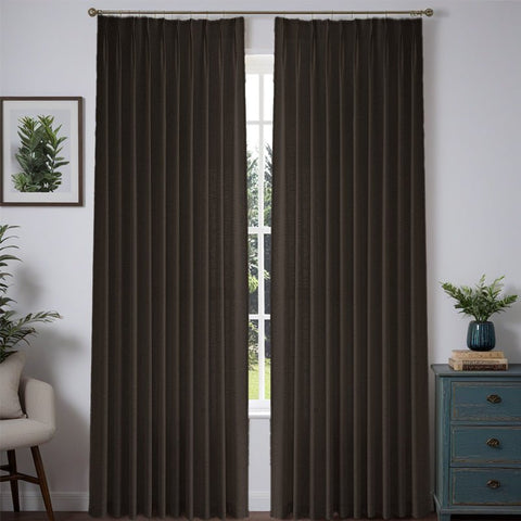 "Aurora" Custom Heavyweight Linen Drape - Pleated - Miulee