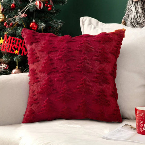 Choose Your Set "in Your Ideas" - Christmas Pattern Scottish Tartan Plaid Fur Snowflack Decorative Throw Pillow Covers - Miulee