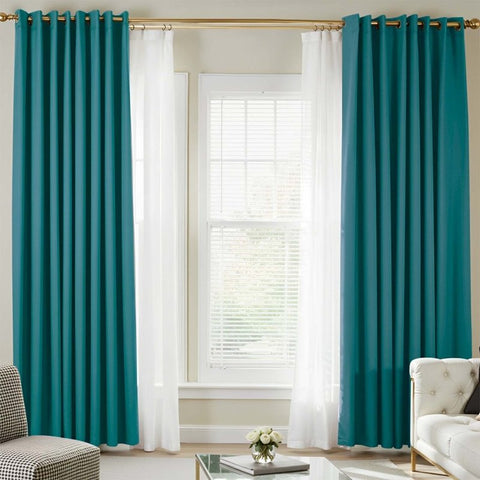 (Extra 10% OFF) White Privacy Sheer Curtains With Blackout Curtains(2 Panels) - Miulee