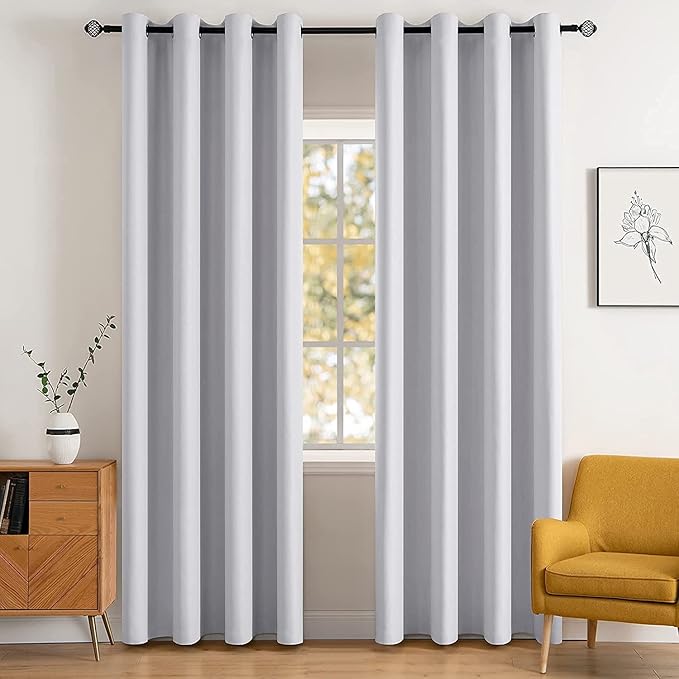 MIULEE Room Darkening Thermal Insulated Blackout Curtains (2 Panels)
