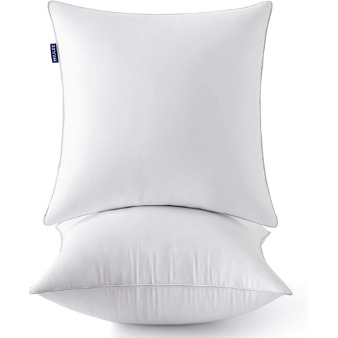 MIULEE 20 x 20 Pillow Inserts (Set of 2) - Throw Pillow Inserts with 100% Cotton Covers, Square Sofa Pillow Inserts, Decorative Pillow Inserts - Couch Pillows - Miulee