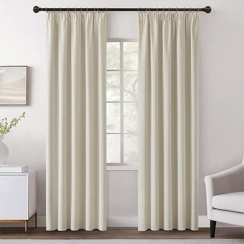 Velle Customized 100% Blackout Linen Curtains
