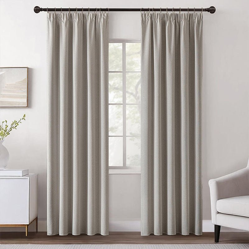 Velle Customized 100% Blackout Linen Curtains