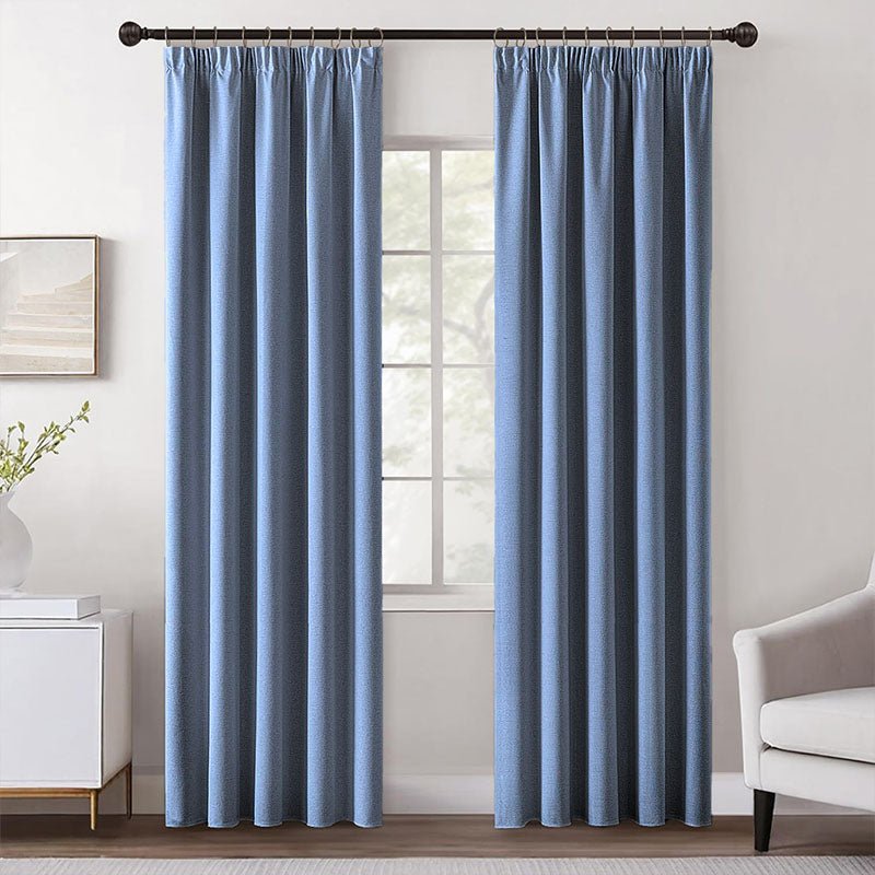 Velle Customized 100% Blackout Linen Curtains