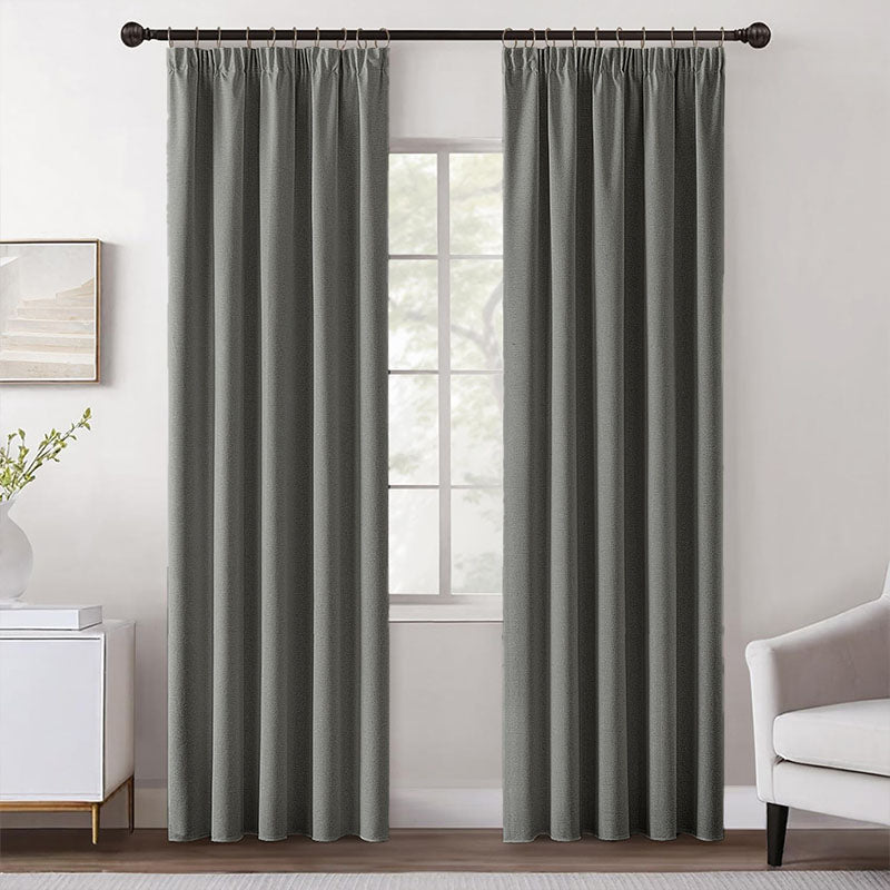 Velle Customized 100% Blackout Linen Curtains