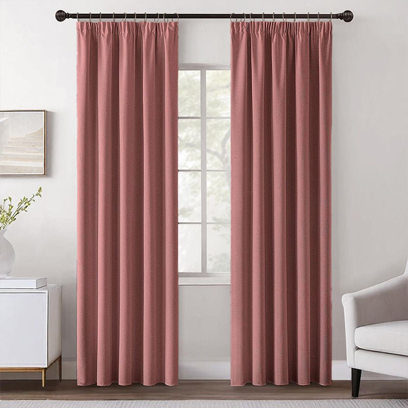 Velle Customized 100% Blackout Linen Curtains