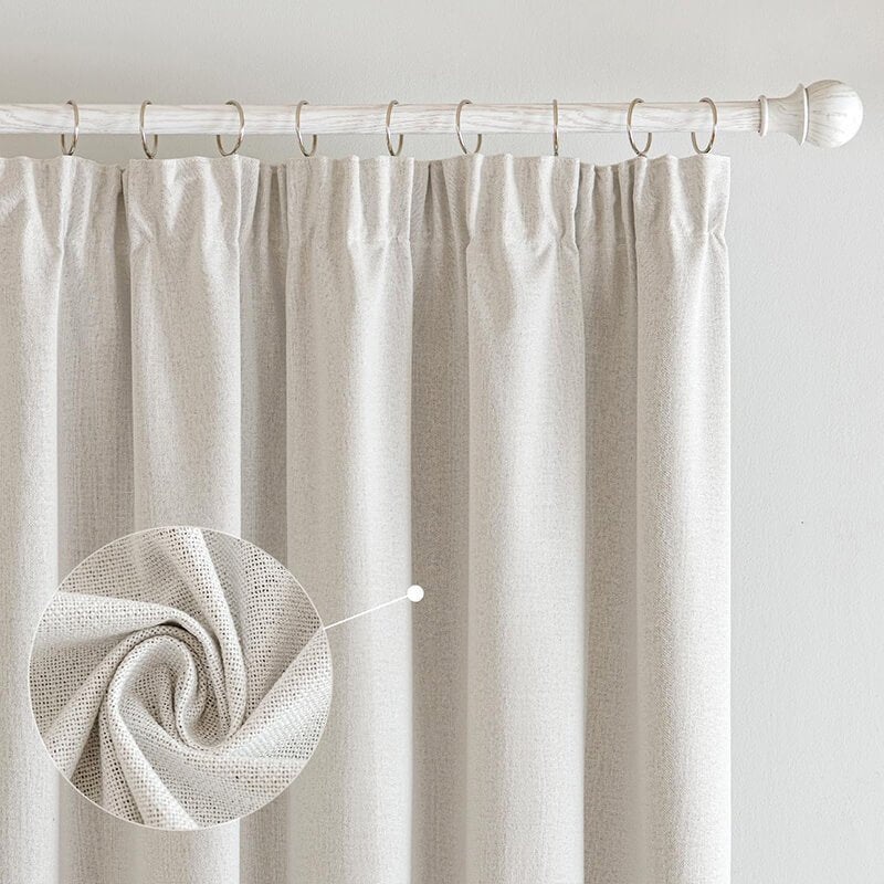 Velle Customized 100% Blackout Linen Curtains