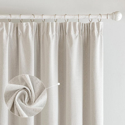 Velle Customized 100% Blackout Linen Curtains