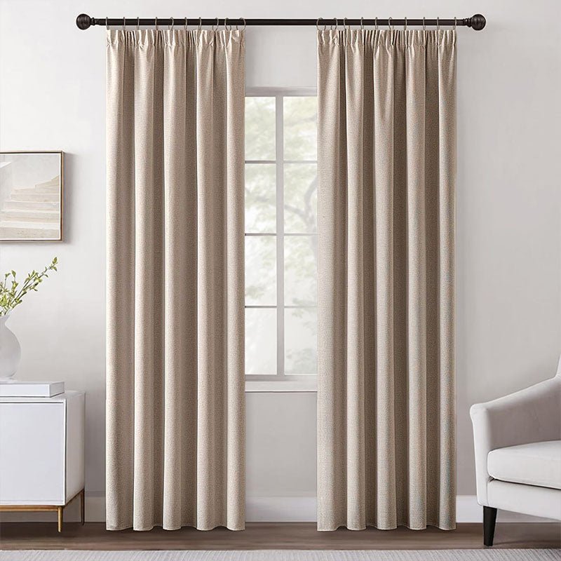 Velle Customized 100% Blackout Linen Curtains