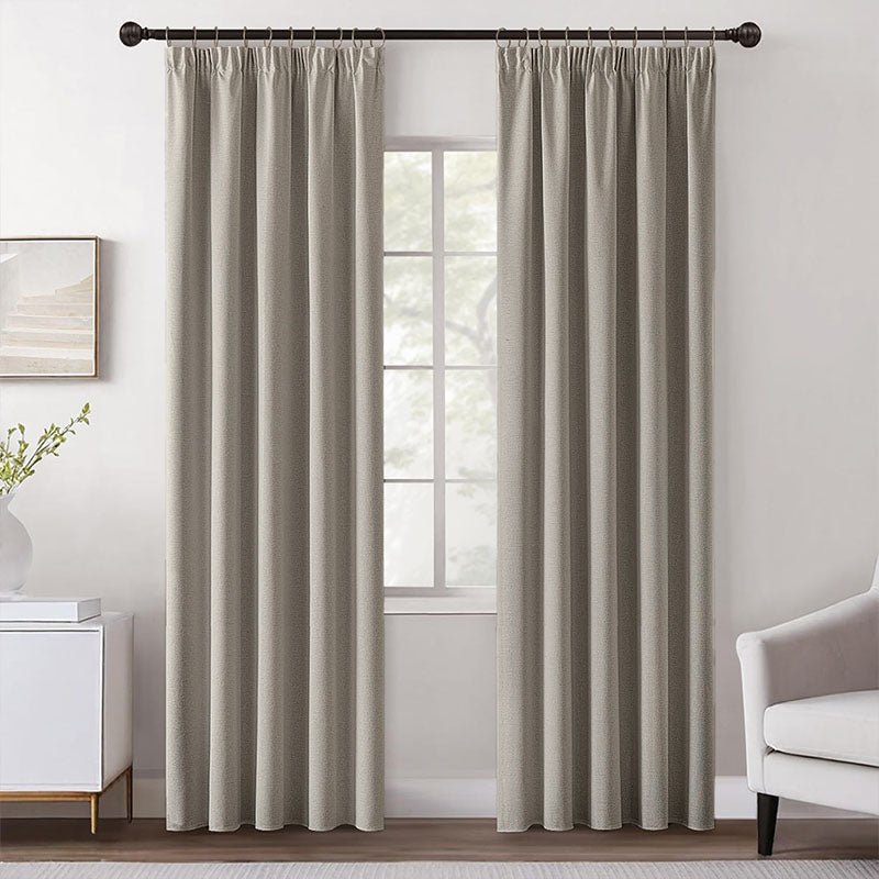 Velle Customized 100% Blackout Linen Curtains