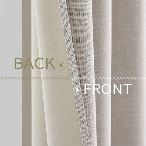 Velle Customized 100% Blackout Linen Curtains