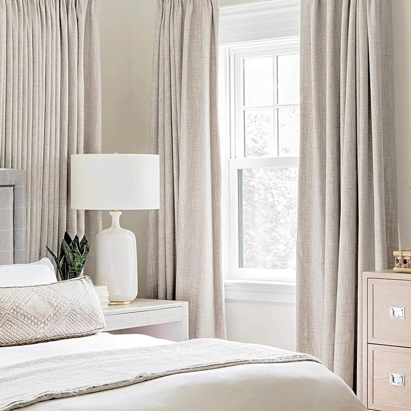 Velle Customized 100% Blackout Linen Curtains
