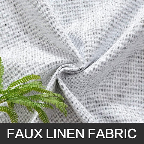 Velle 100% Blackout Linen Textured Curtains - Details