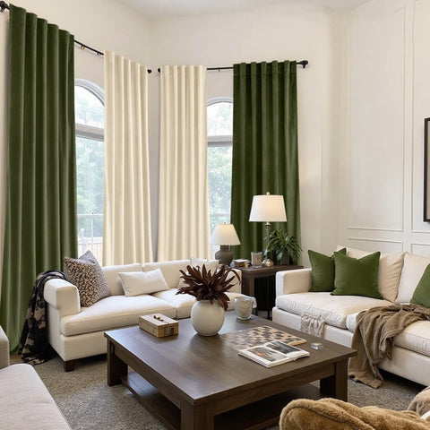 "Mira" Customized Velvet Curtains Luxury Blackout Curtains 