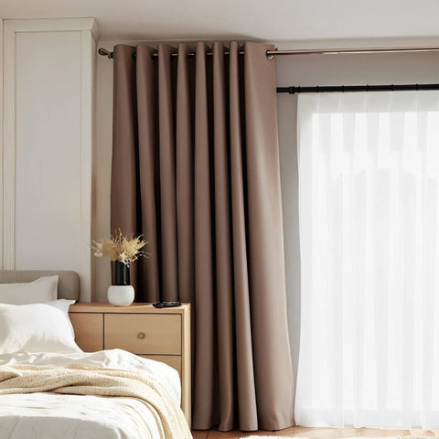 MIULEE Light Filtering White Privacy Sheer Curtains (2 Panels) - Miulee